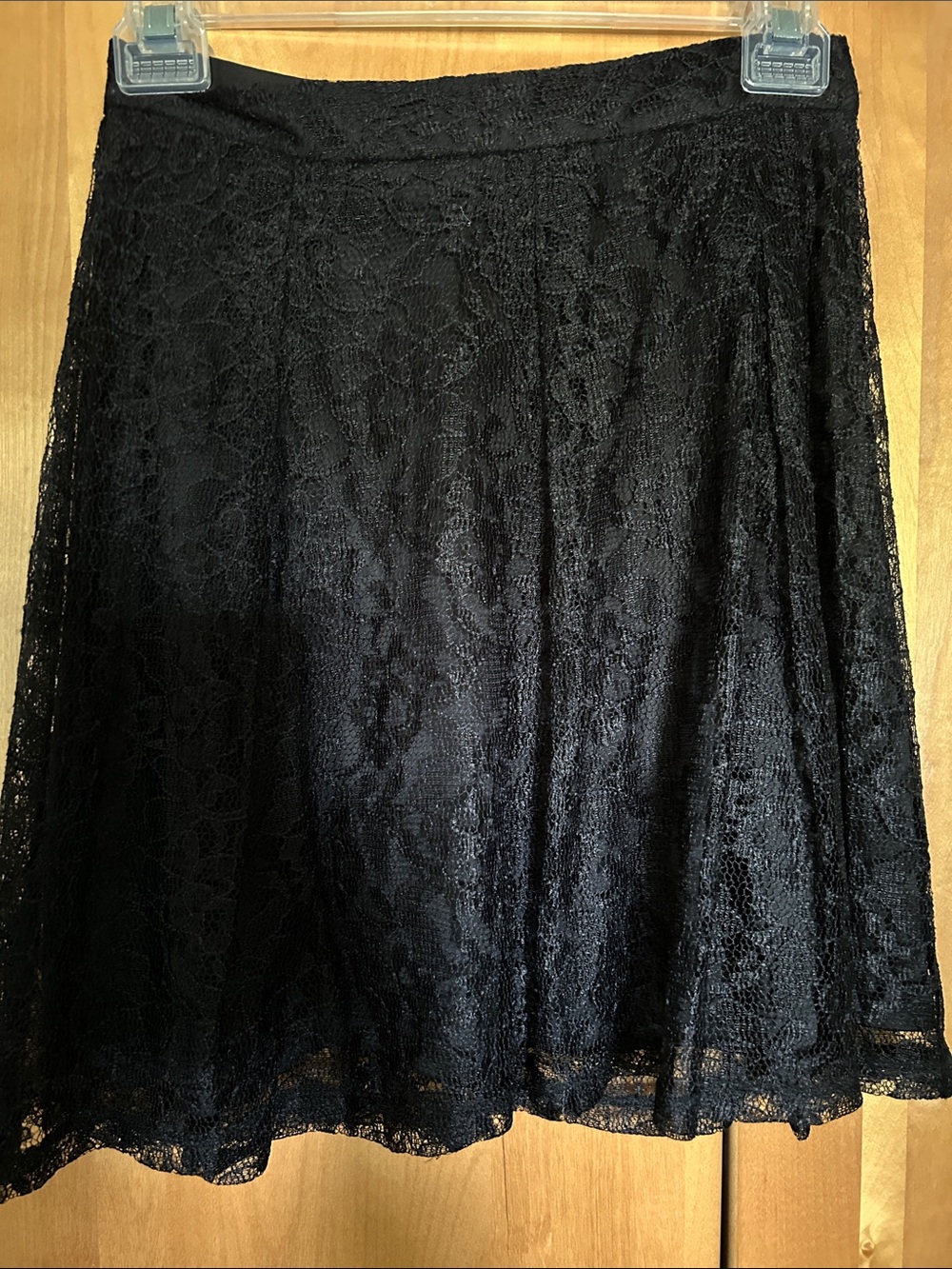 Express Black Lace Circle Skirt